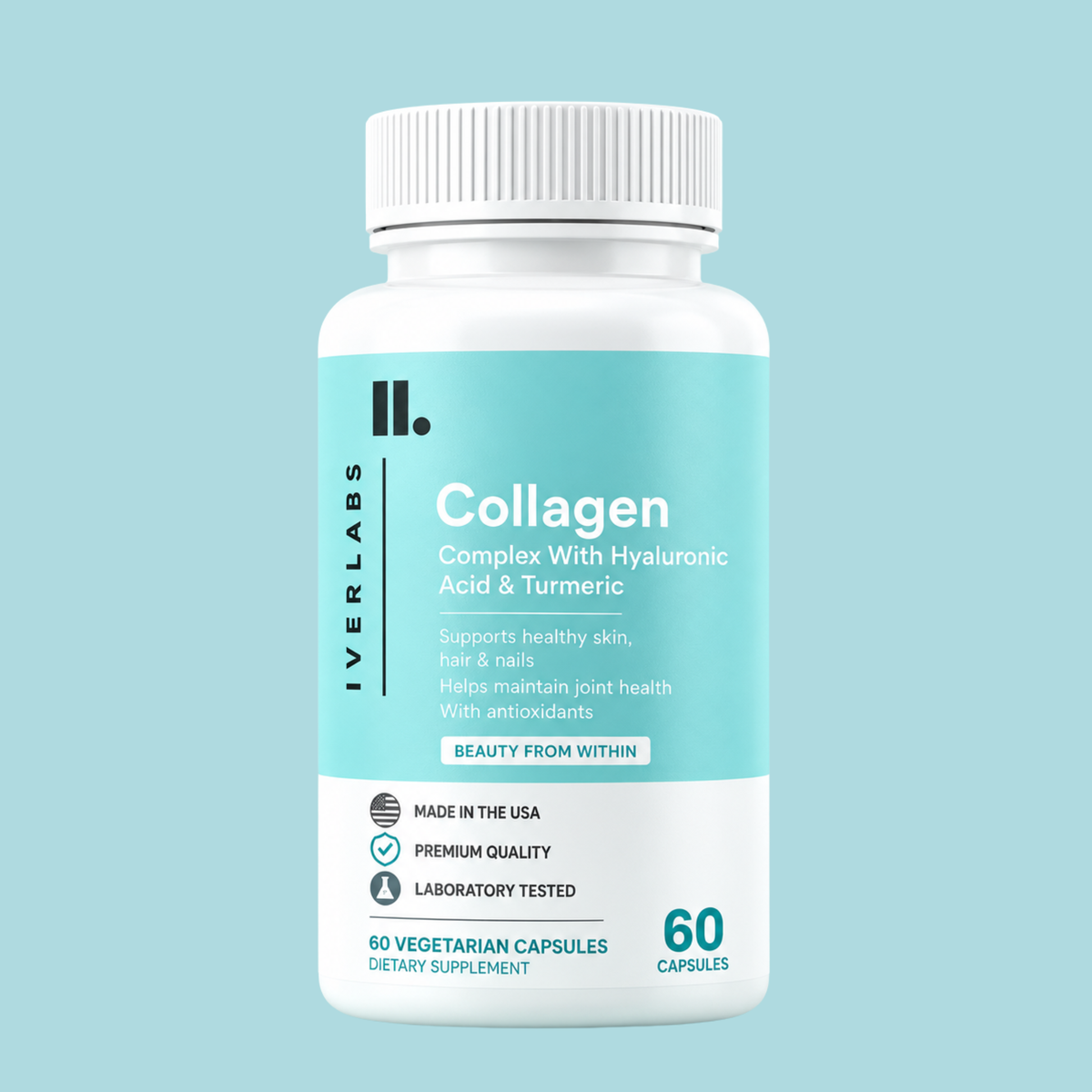 Collagen Complex with Hyaluronic Acid & Turmeric – 60 Capsules